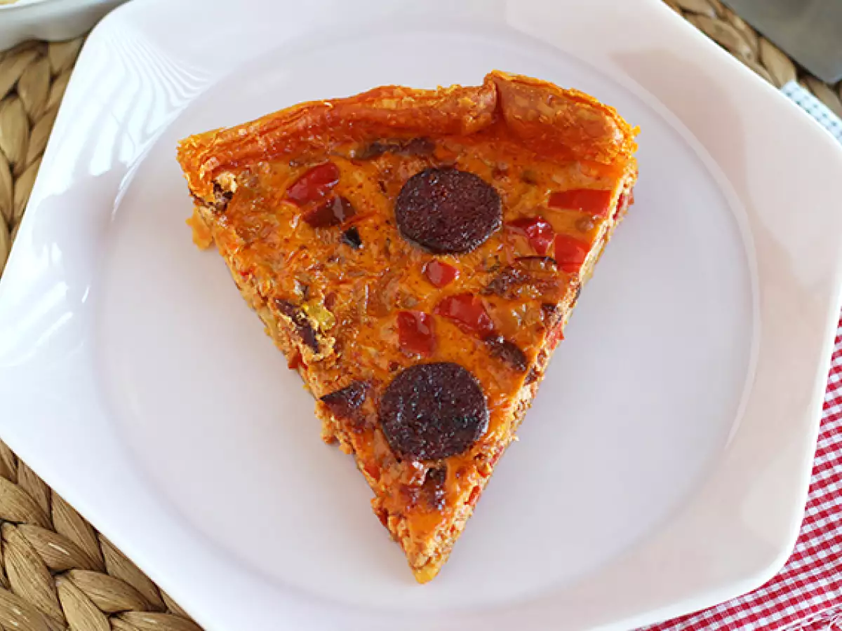 Quiche met paprika en chorizo - foto 4