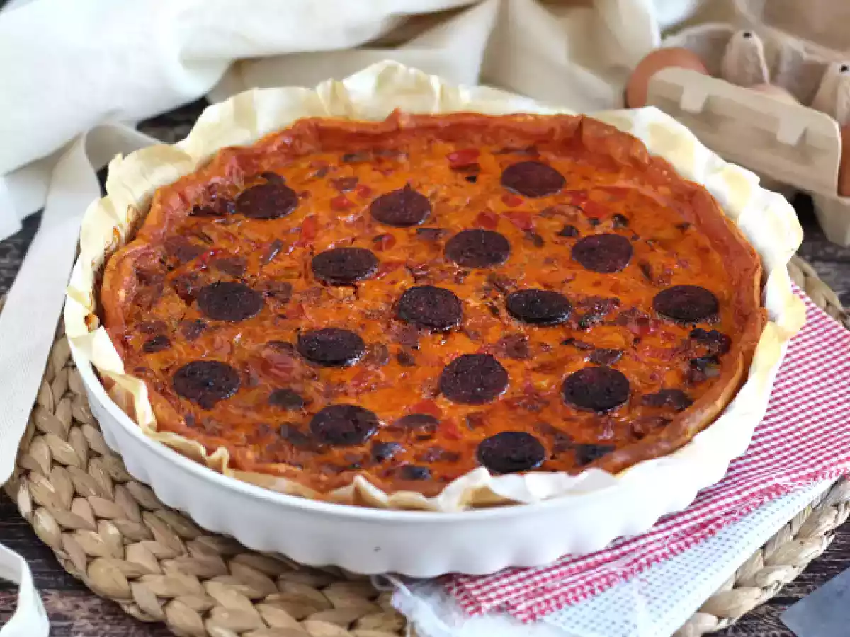 Quiche met peper en chorizo - foto 3