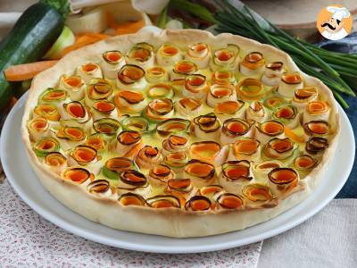 Quiche met roze courgette en wortel - foto 2