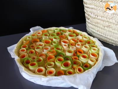 Quiche met roze courgette en wortel - foto 3