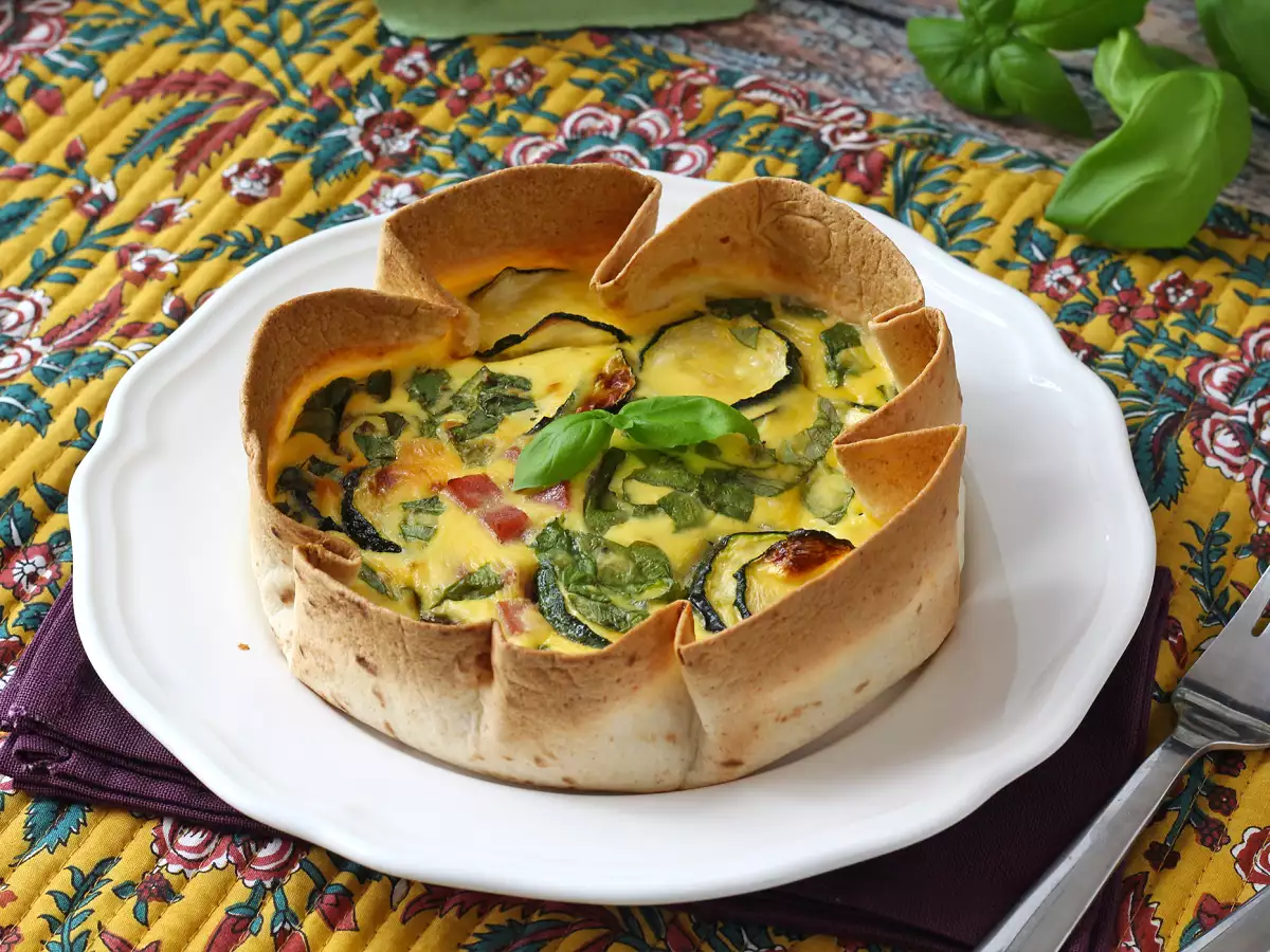 Quiche zonder deeg met een tortilla? Het kan! Een licht recept - foto 2