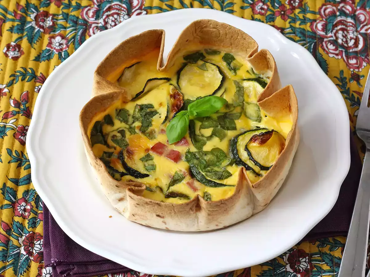 Quiche zonder deeg met een tortilla? Het kan! Een licht recept - foto 3