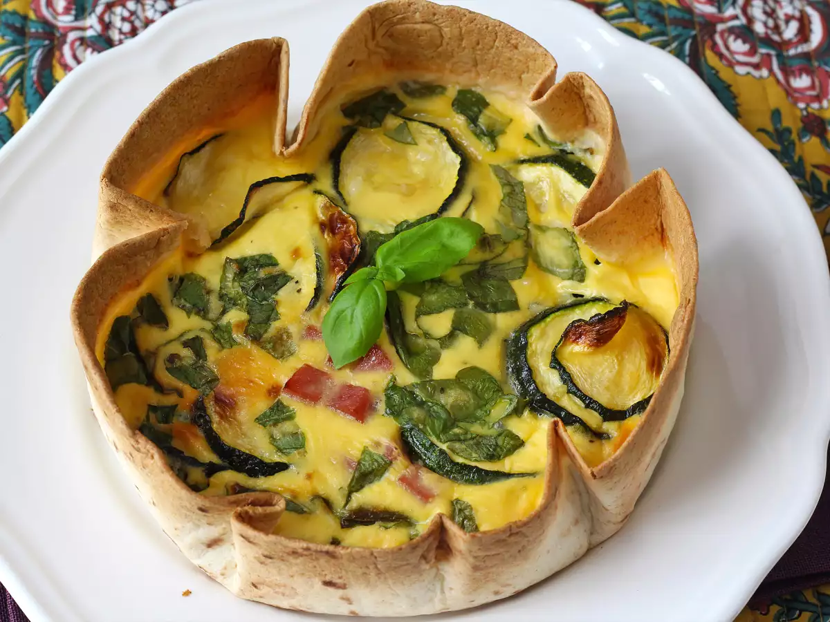 Quiche zonder deeg met een tortilla? Het kan! Een licht recept - foto 4