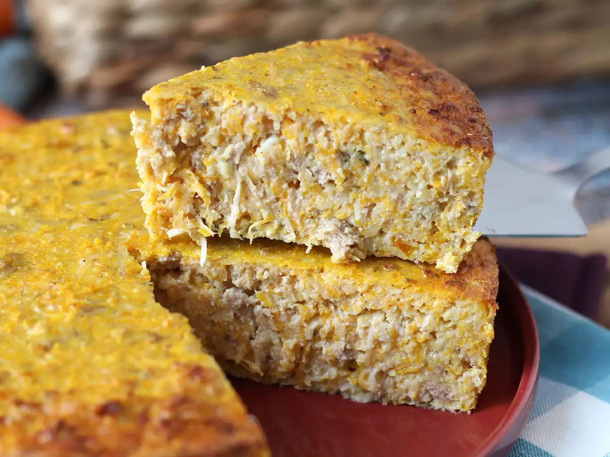 Quiche zonder deeg met tonijn, wortelen en cottage cheese: eenvoudig en eiwitrijk - foto 5