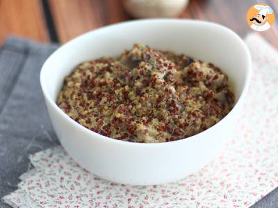 Quinoa en paddenstoelenrisotto