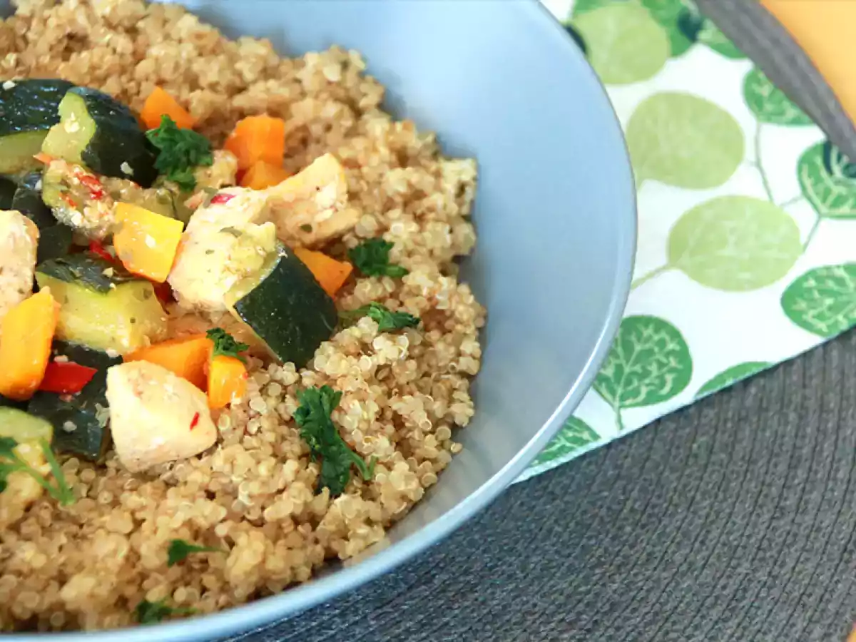 Quinoa met groenten en kip - foto 2