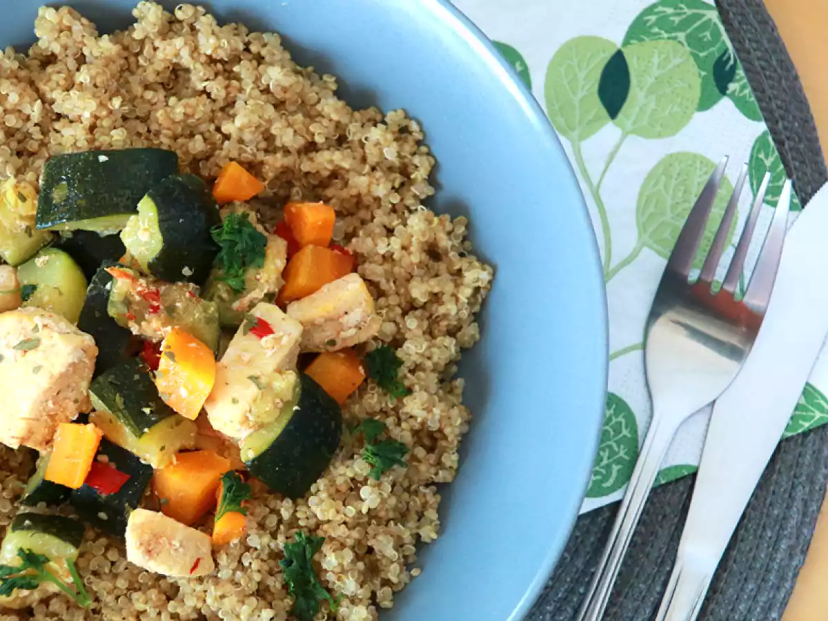 Quinoa met groenten en kip - foto 3