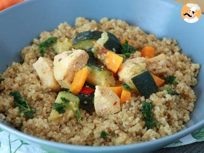 Quinoa met groenten en kip