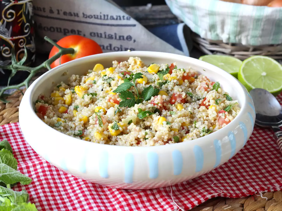 Quinoasalade met taboulésmaak: verfrissend en nóg gezonder