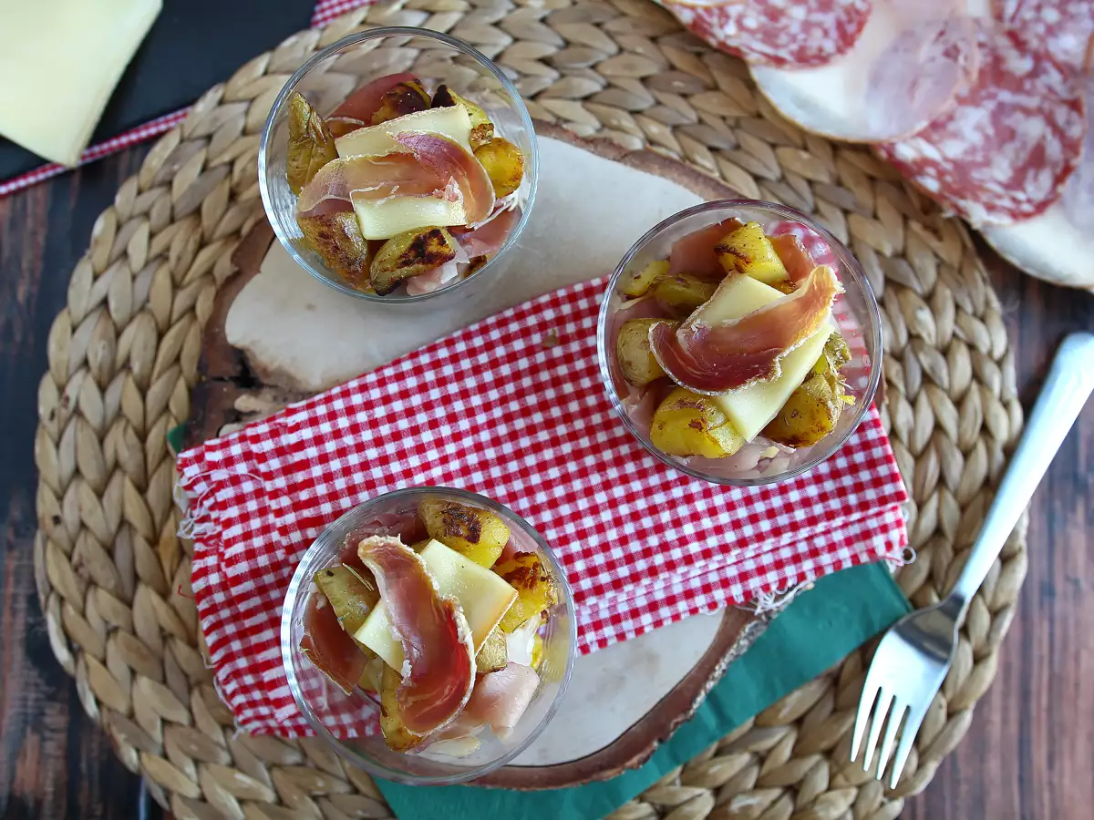 Raclette in glaasjes (zonder racletteapparaat): ook lekker als aperitief - foto 2