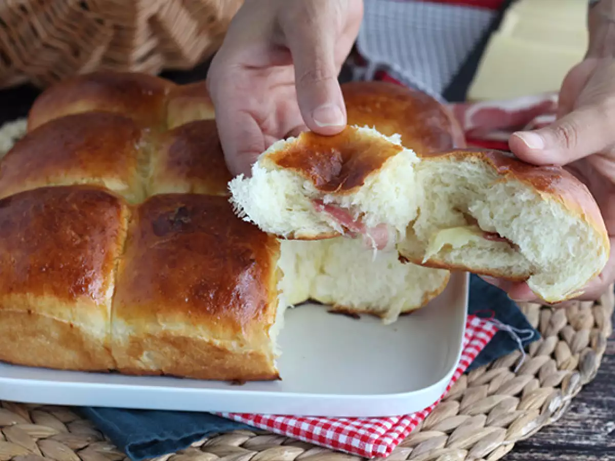 Raclettebroodjes met ham en kaas