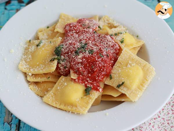 Ravioli met ricotta, stap-voor-stap recept