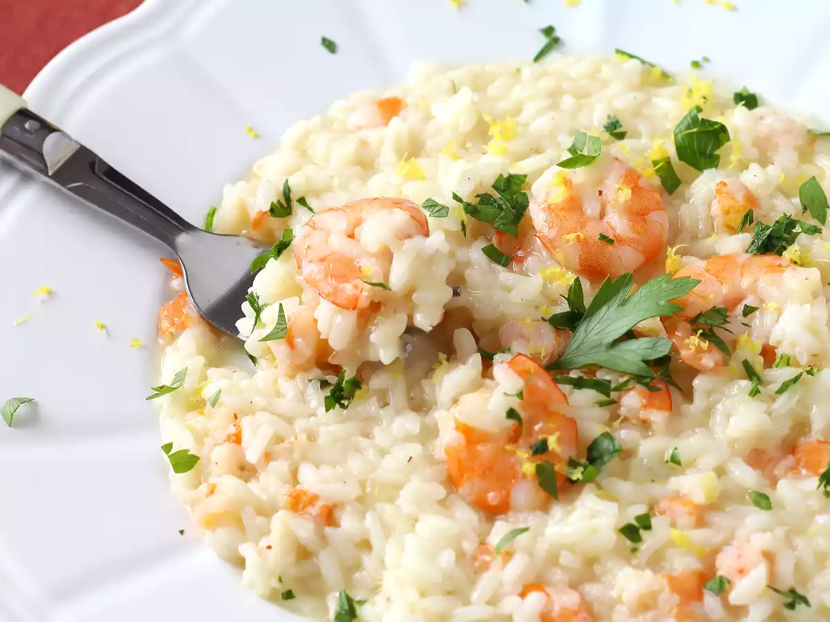 Risotto met garnalen en citroen, het elegante en makkelijke voorgerecht - foto 2