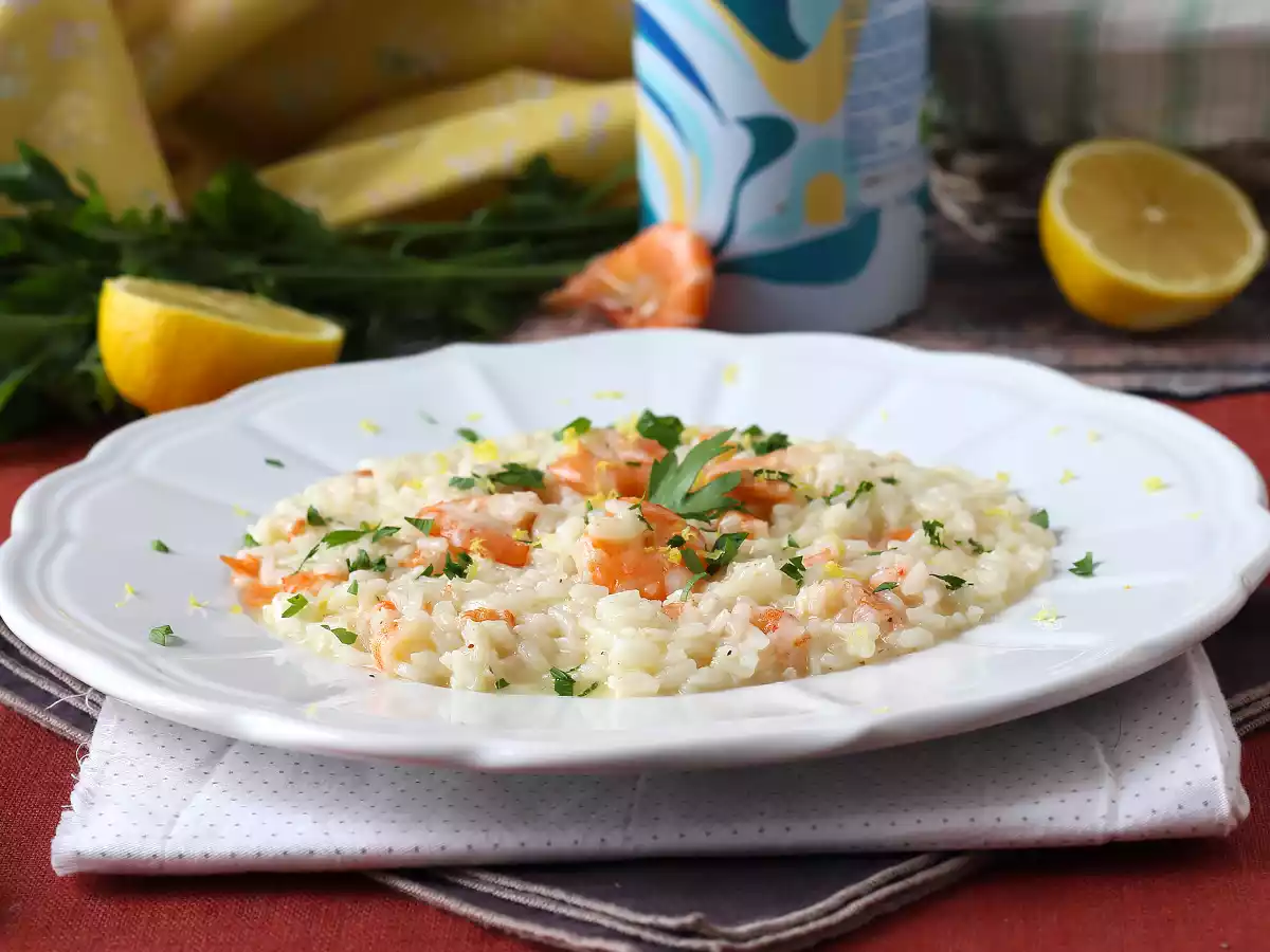 Risotto met garnalen en citroen, het elegante en makkelijke voorgerecht - foto 5