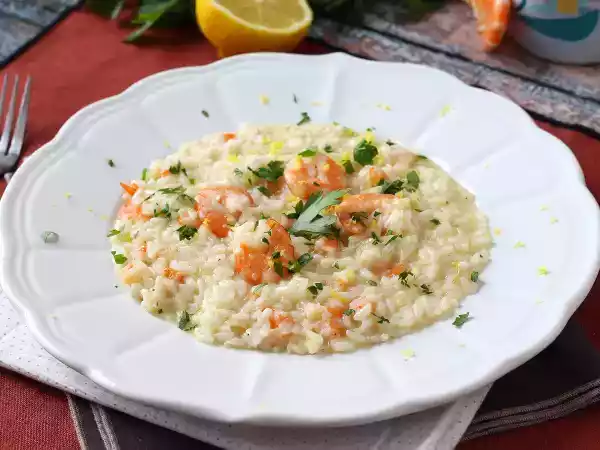 Recept Risotto met garnalen en citroen, het elegante en makkelijke voorgerecht