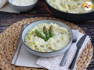 Risotto met groene asperges en parmezaan