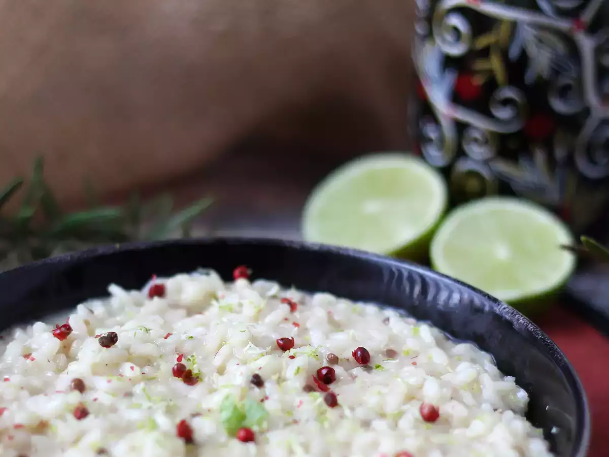Risotto met limoen en roze peper: elegant vegetarisch recept voor speciale diners - foto 7