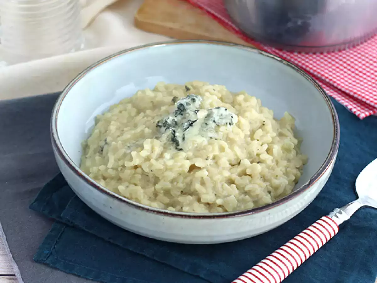 Risotto met Roquefort