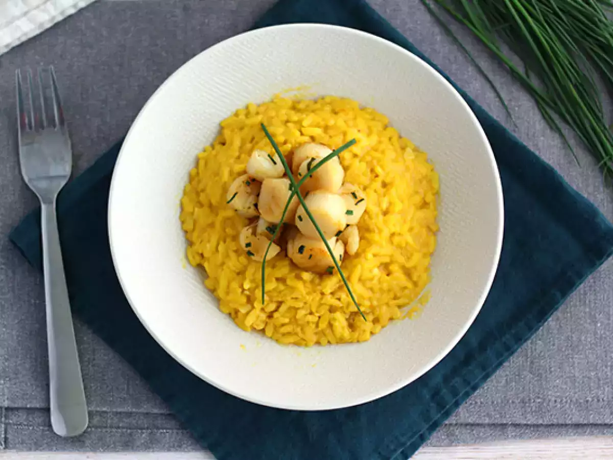 Risotto met sint-jakobsschelpen en saffraan - foto 3