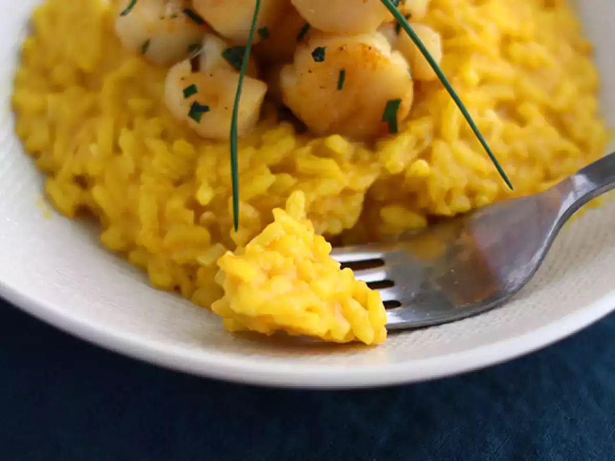 Risotto met sint-jakobsschelpen en saffraan - foto 4