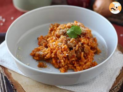 Risotto 'nduja en worst, een voorgerecht met intense smaak - foto 3