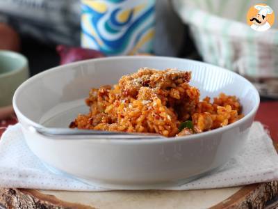 Risotto 'nduja en worst, een voorgerecht met intense smaak - foto 4