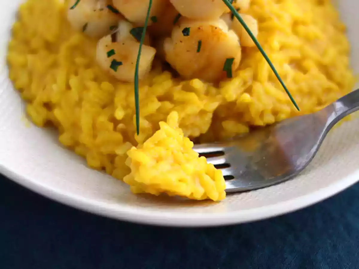 Risotto van sint-jakobsschelpen met saffraan - foto 4