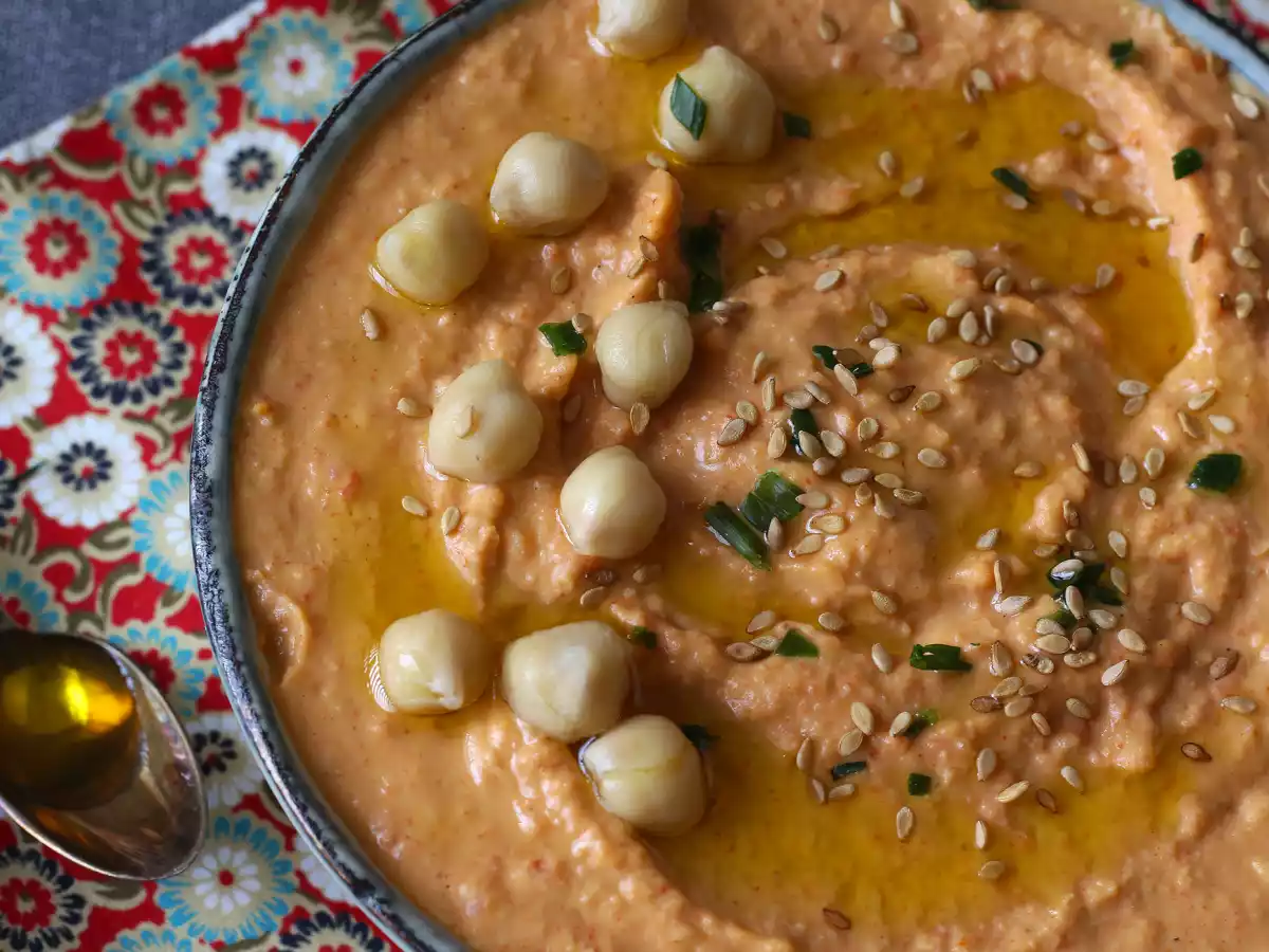 Rode peper hummus - foto 4