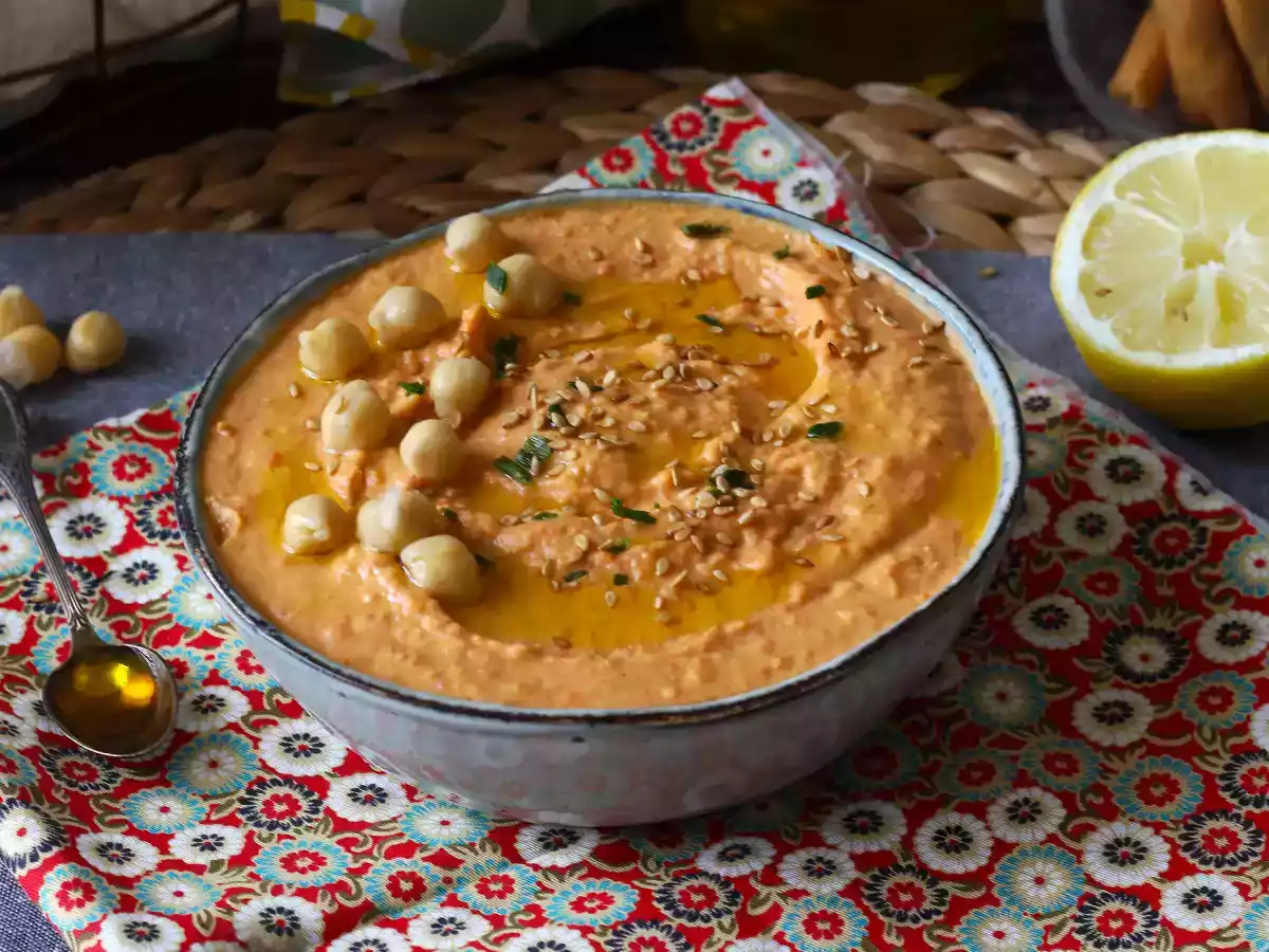 Rode peper hummus - foto 5