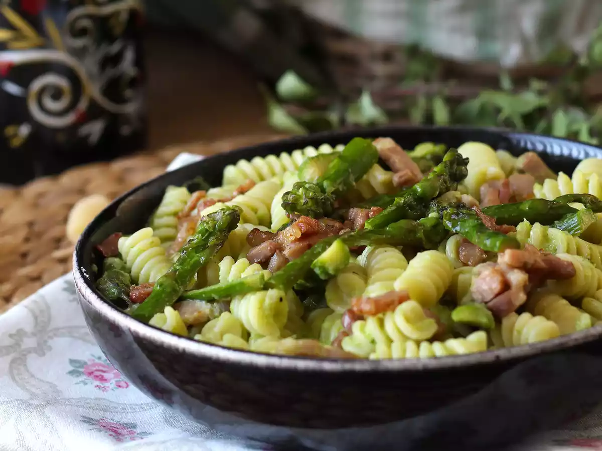 Romige pasta met asperges en spek: makkelijk en lekker recept - foto 3