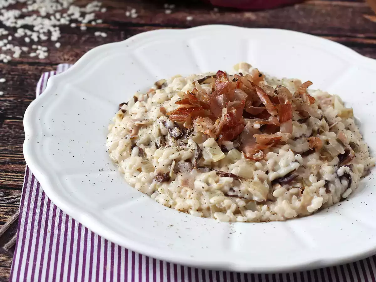 Romige, smaakvolle risotto met radicchio, speck en Philadelphia - foto 5