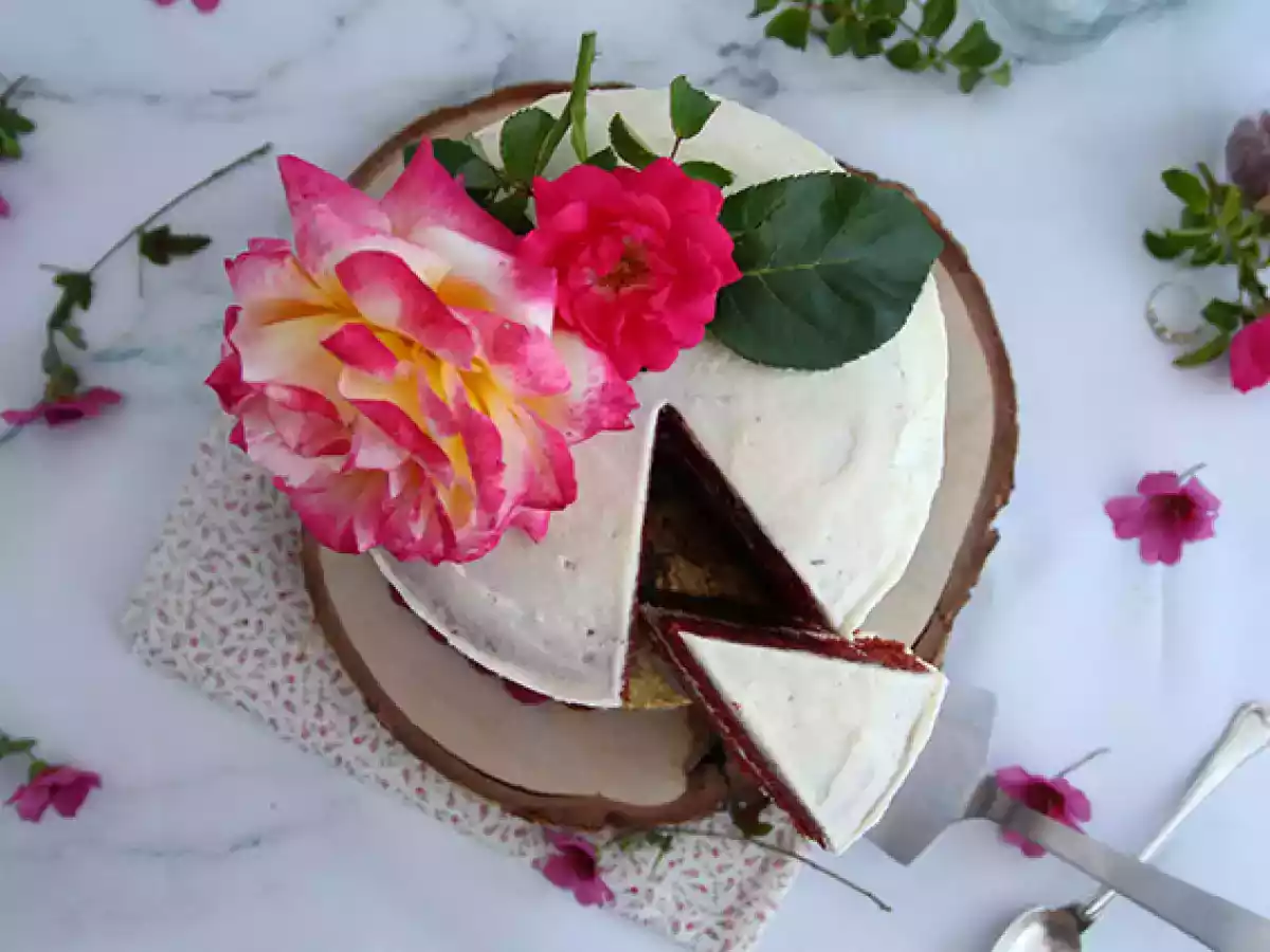 Rood fluwelen cake - foto 2