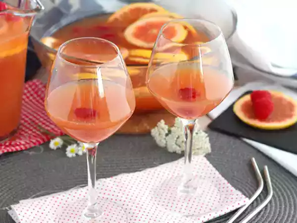 Recept Roze sangria met rosé wijn