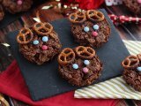 Roze zandtaartjes van kerst rendieren, foto 1