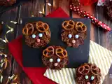 Roze zandtaartjes van kerst rendieren, foto 3