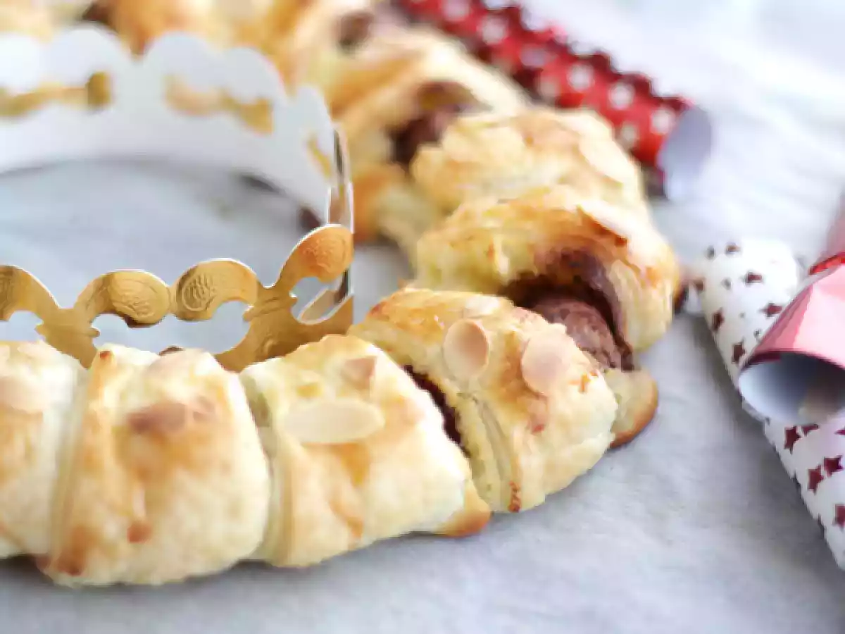 Rozijnen galette met Kinder Bueno
