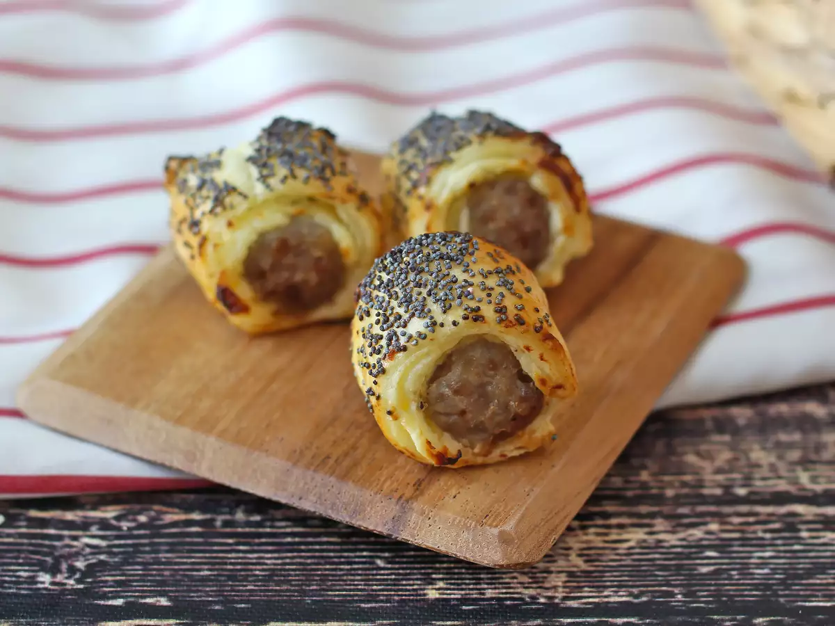 Rustici met worst en kaas uit de heteluchtfriteuse - foto 2