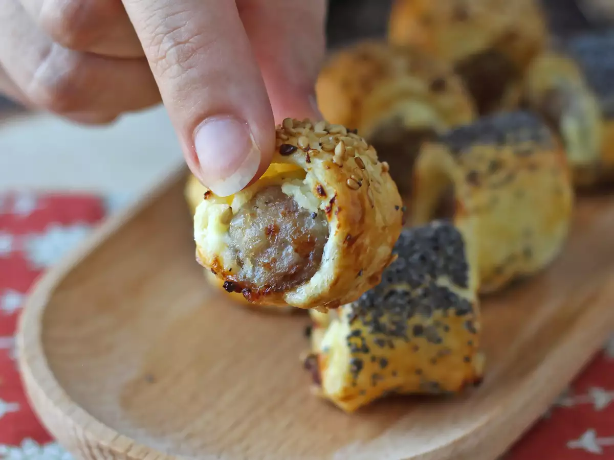 Rustici met worst en kaas uit de heteluchtfriteuse - foto 3