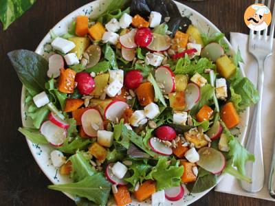 Salade van butternut, aardappel, radijs en feta - foto 3