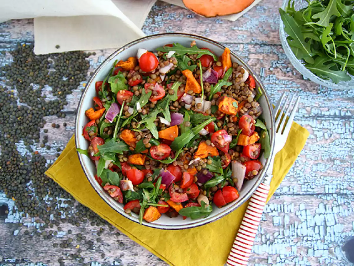 Salade van linzen en zoete aardappel - foto 2