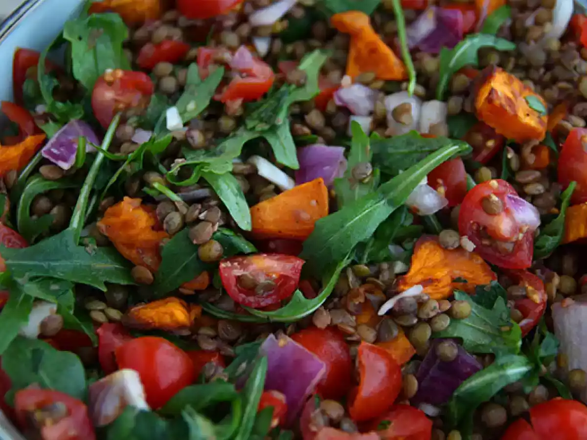 Salade van linzen en zoete aardappel - foto 3