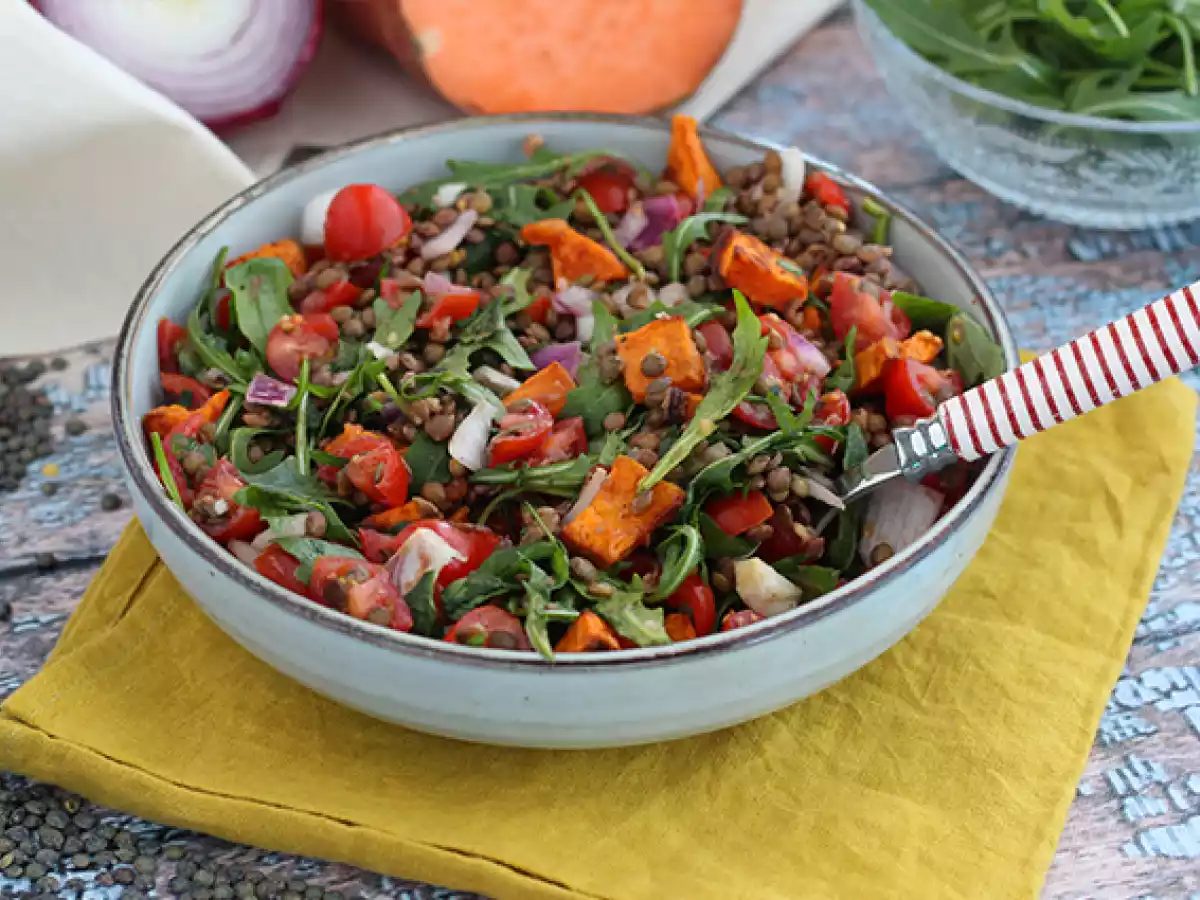 Salade van linzen en zoete aardappel - foto 5