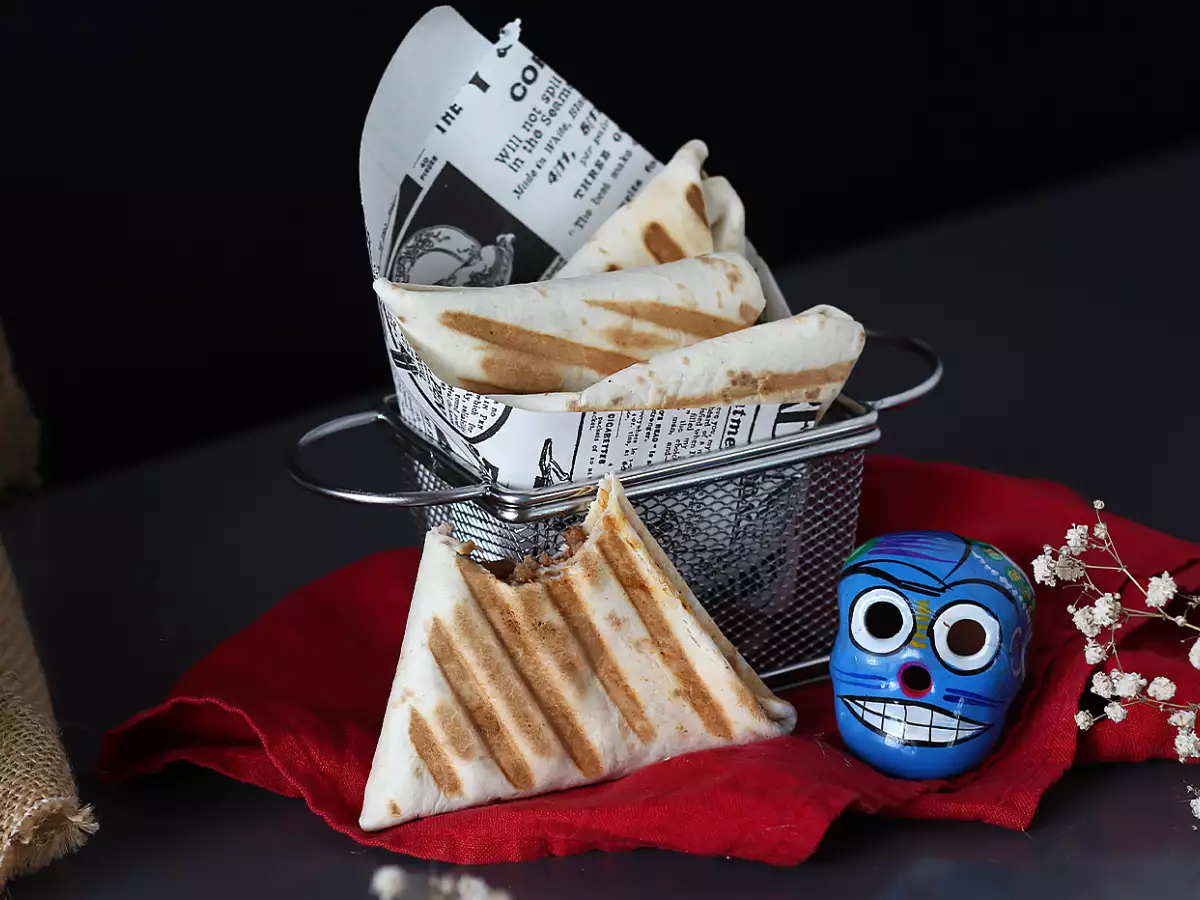 Samosa-taco's met gehakt - foto 3