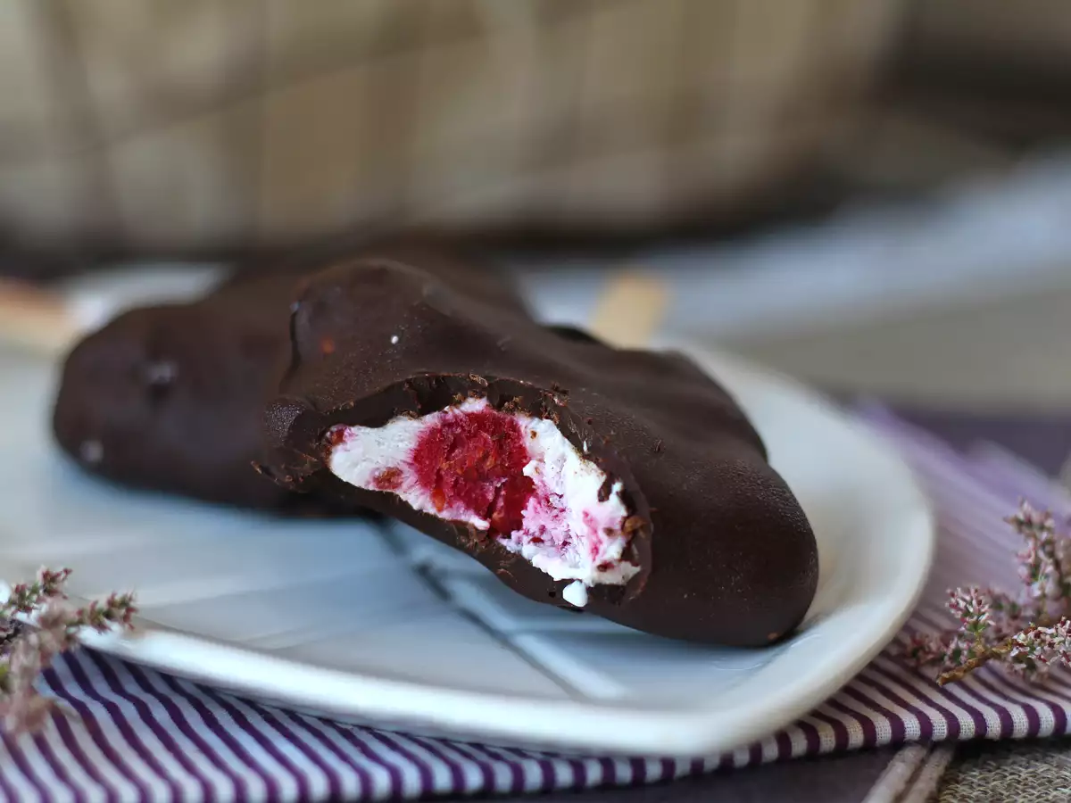 Skyr-, frambozen- en chocolade-ijsjes: de gezonde snack voor zonnige dagen! - foto 3