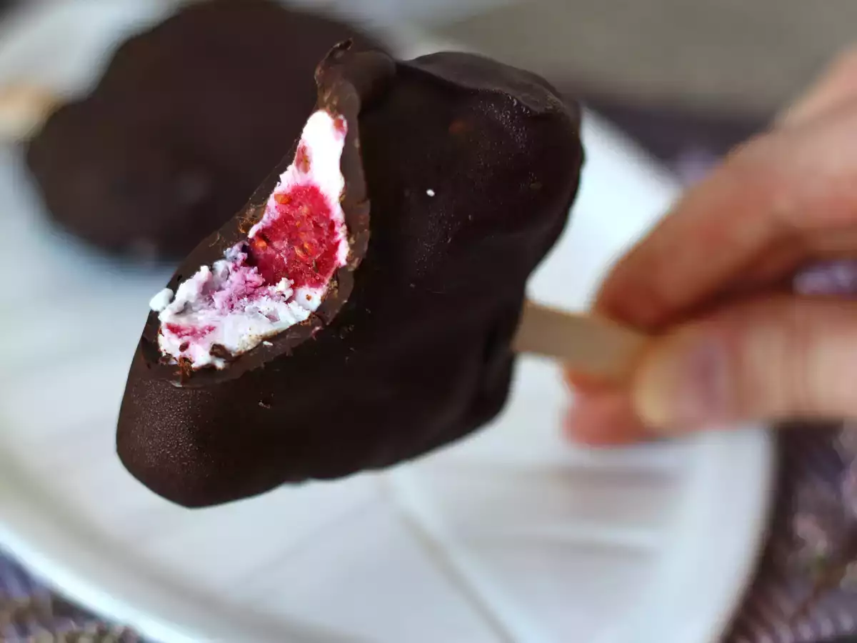 Skyr-, frambozen- en chocolade-ijsjes: de gezonde snack voor zonnige dagen! - foto 5