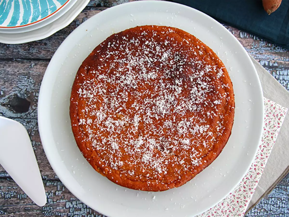 Smeuïge zoeteaardappelcake met kokos - foto 3
