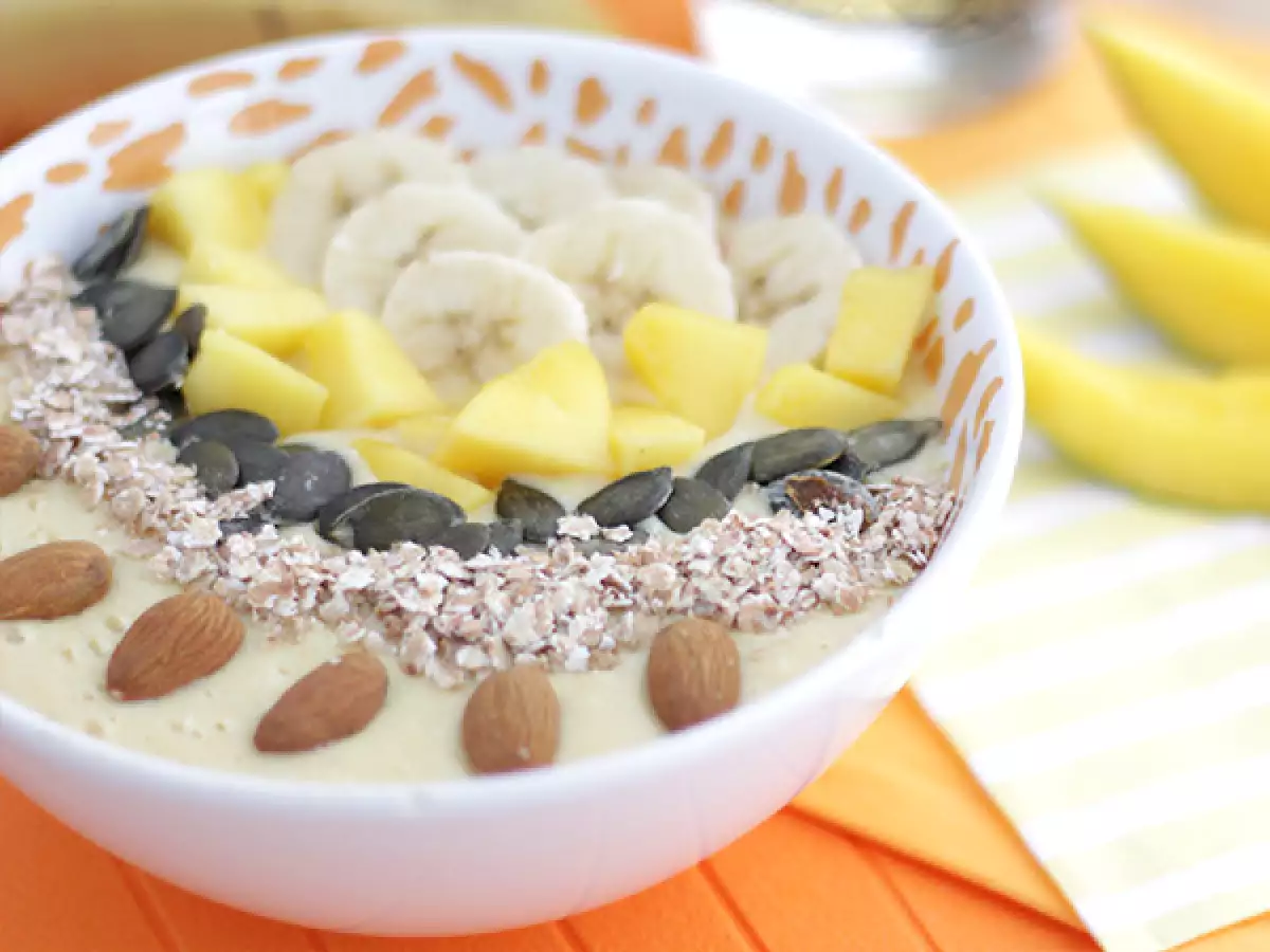 Smoothiebowl met mango en banaan - foto 3