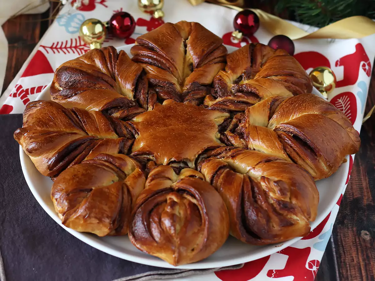 Sneeuwvlokbrioche met chocolade-hazelnootpasta - foto 7