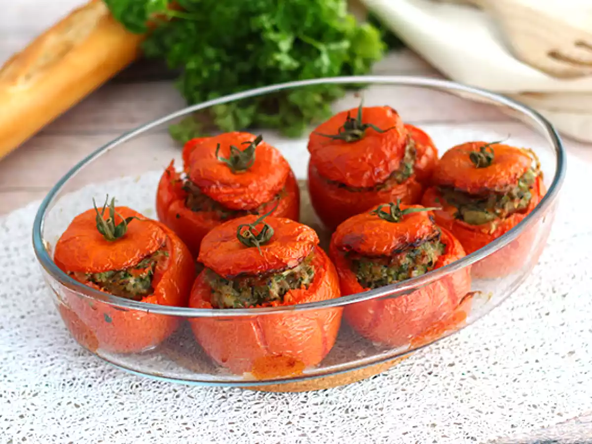 Snel en makkelijk gevulde tomaten