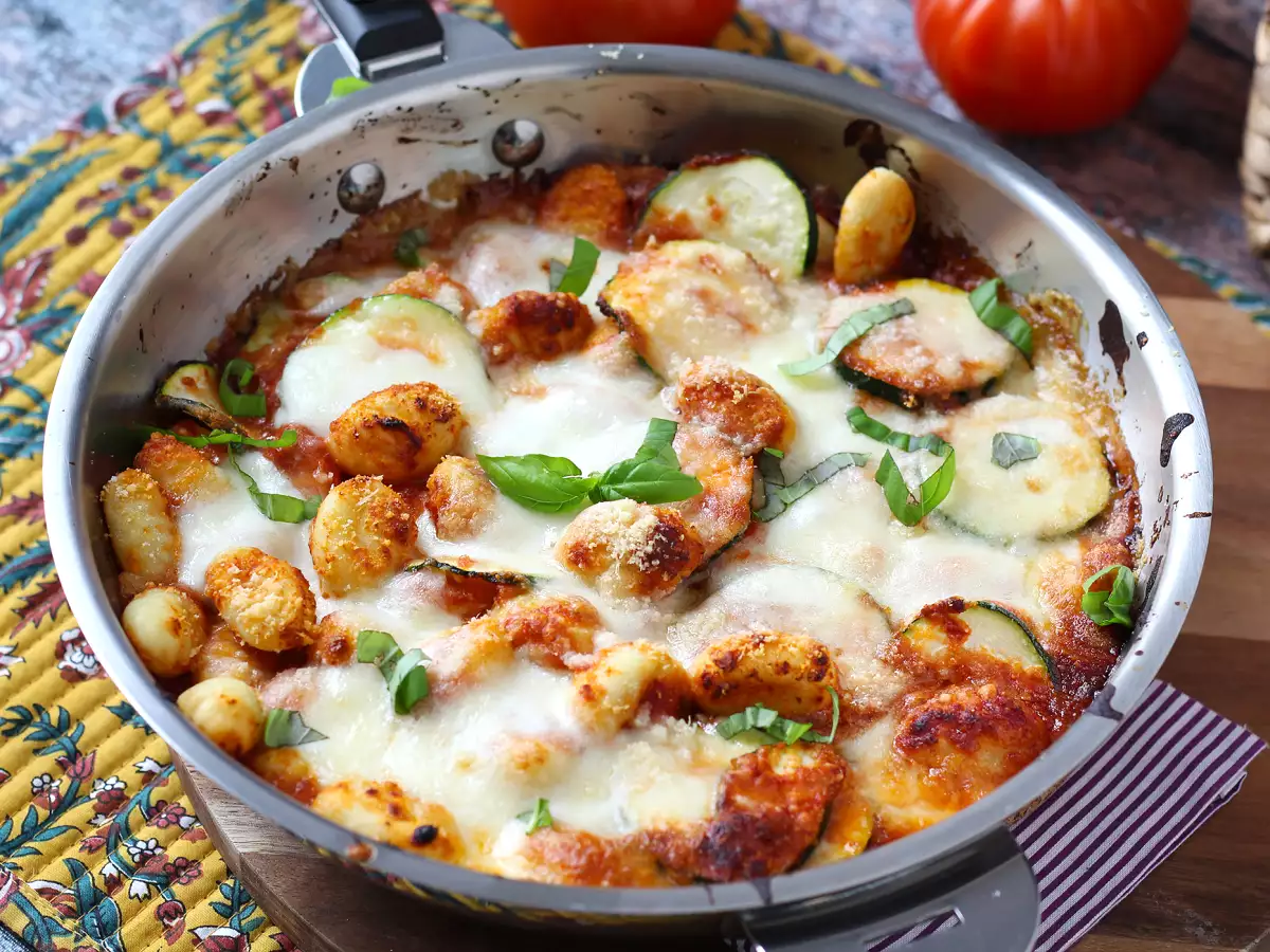 Snel recept voor gnocchigratin met courgette en mozzarella - foto 2